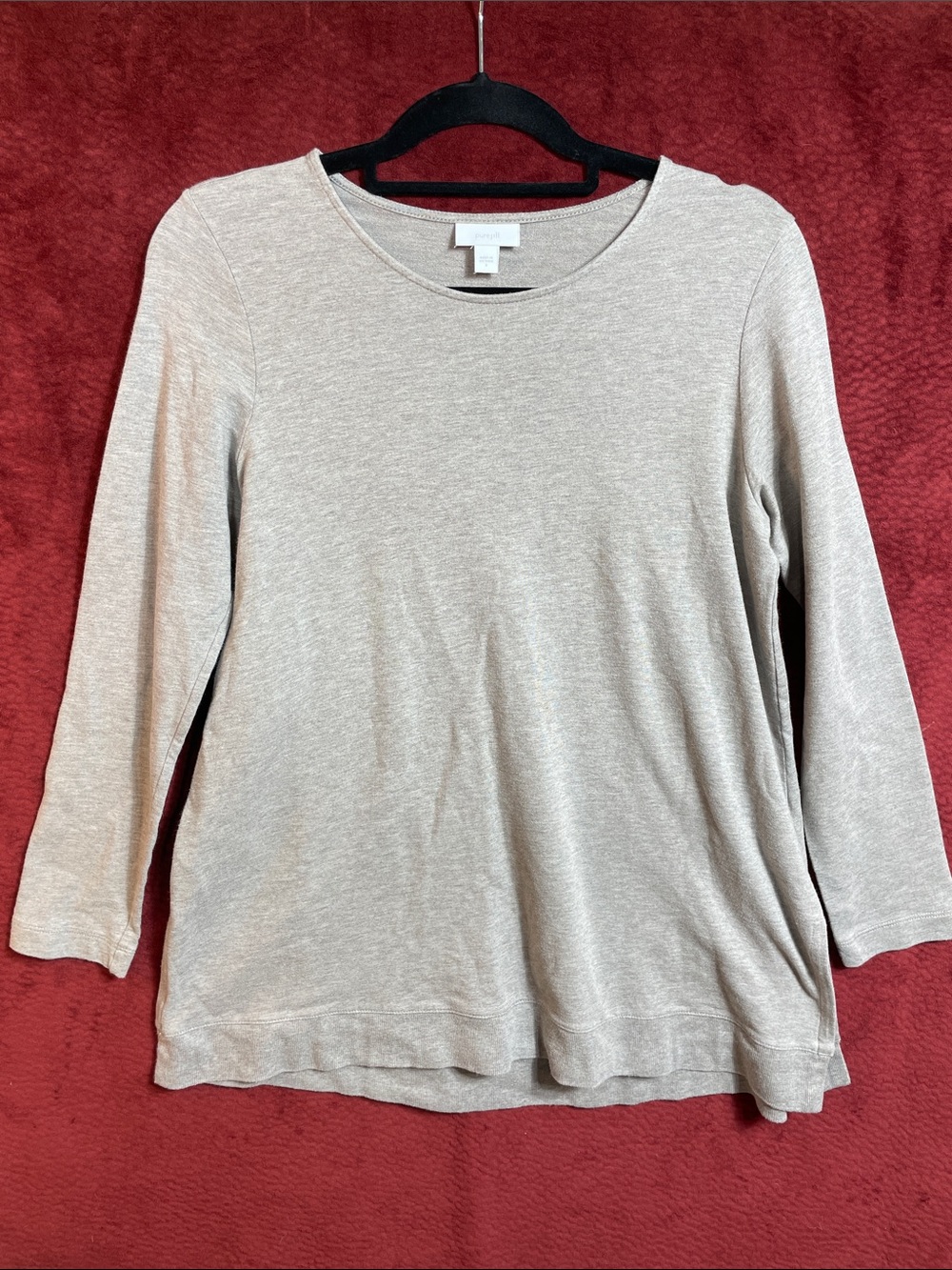 ❤️ J. Jill Pima Cotton Blend Super Soft & Stretchy Crewneck Long-Sleeve Tunic